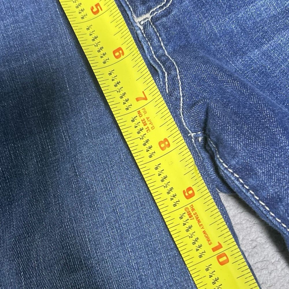 Paige Venice Cropped Jeans Women's 30 Blue Medium Wash Fading Stretch Boho 30x25 - Picture 10 of 11